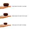 Beaute Galleria 3 Pieces Hair Donut Bun Maker Ring Style Mesh Chignon Ballet Sock Bun Large Medium Small Brown