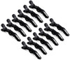 Hair Tamer Black Croc Hair Styling Clips 12 Pack