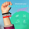 Infinity Collection Orange Hair Ties No Crease No Tug Elastic Ponytail Holders for Girls Women Cheerleaders Teams Coache