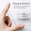 EAONE Clear Elastic Hair Rubber Bands 2500pcs No Damage Mini Hair Ties Small Tiny Ponytail Holder Hairstyling Accessorie