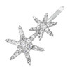 Rhinestone Alloy Barrettes Bobby Pins Numblartd 2Pcs Women Lady Fashion Star Hair Clip Hairpin Side Clip Hair Accessorie
