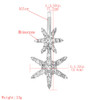 Rhinestone Alloy Barrettes Bobby Pins Numblartd 2Pcs Women Lady Fashion Star Hair Clip Hairpin Side Clip Hair Accessorie