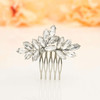Catery Crystal Bride Wedding Hair Comb Hair Accessories with Rhinestone Bridal Side Combs for Women and Girls ASILVER