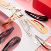 WILLBOND 30 Pieces 31 Inch Large Metal Snap Hair Clips Nonslip Barrettes Women Hair AccessoriesGold Silver Black