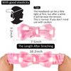 AMCAMI 8 Pack Spa Headband for Women Makeup Bow Hair Band Coral Fleece NonSlip for Washing Face Facial Mask Shower for W