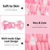 AMCAMI 8 Pack Spa Headband for Women Makeup Bow Hair Band Coral Fleece NonSlip for Washing Face Facial Mask Shower for W