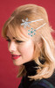 Christmas Bow Snowflake Hair Clip Hairpin Festive Gift Bows Rhinestone Snowflake Alligator Clips Xmas Holiday Party Hair