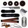 PARFINER Hair Bun Maker Magic French Twist Hairstyle Clip Snap Bun Makers Hair Elastic Bands Pins With Comb Hair Styling