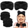 Chuangdi 4 Pcs Microfiber Headband Spa Wristbands and Wrist Bands for Washing Face Cuffs Towel Wristbands Hair Headband
