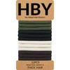 HBY Womens Hair Ties for Thick or Curly Hair No Slip Seamless Ponytail Holders Sports Thick Hair Ties Urban Oasis 8MM 12