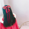 CRIZAN Chinese Style Bows Tassels Hair Clips Barrettes Hanfu Hair Accessories Red For Girls Women Festival