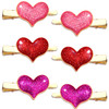 NVENF Valentines Day Heart Headband Sparkling Rhinestone Heart Hairbands Red Heart Hair Hoop Valentines Hair Accessory W
