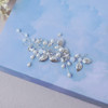 Beusoulover Bridal Hair Accessories Wedding Headpiece for Bride Pearl Hair Vine with Crystal Rhinestone Leaf for Women a