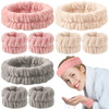 Chuangdi 9 Pcs Face Wash Headband and Wristband Set 3 Microfiber Reusable Spa Headband 6 Wrist Washband for Women Avoid