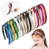 doboi 15 Colors Toddler Headbands Sparkle Plastic Headbands For Girls Glitter Thin Head Bands No Slip Fashion Girls Hard