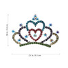 Lurrose Rhinestone Princess Tiara Hair Comb for Girls Little Girl Crown Hair Accessory for Wedding Birthday and Party