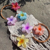 GQLV Flower Hair Claw Clips4PCS for Thick HairStrong Hold NonslipHawaiianCute Large Hair ClipsBanana Clip for Thin HairH
