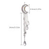 2 Pack Romantic Rhinestone Crescent Moon Star Charm Hair Clips Crystal Beads Tassel Drop Hair Pins Chain Hairpin for Wom