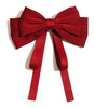 Furling Pompoms Ribbon Bows Hair Clips for Girls Black Beige Burgundy Bow Clip with Tassle Tails Bowknot French Barrette