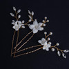 Bridal Hair Accessories Beusoulover 3pcs Crystal Wedding Hair Pieces Handmade Rhinestone Bridal Hair Pin for Women Girls
