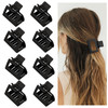 Cobinaan Medium Matte Rectangle Claw Hair Clips for Women Girls 2 x 1 x 18 inch 8pcs Warm Color Nonslip Hair Jaw Clips f