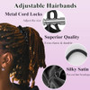 Babalet Adjustable Hair Tie Silk Satin Extra Length Hair Scrunchies No Slip Ouchless Hairband for WomenStylish Durable E