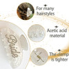 Bride Hair Claw Clip White Acrylic Hair Clip Hair Barrettes Rhinestone DoubleSide Bride Logo Hair Accessories Bacheloret