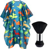 FEBSNOW Kids Hair Cutting CapeProfessional Kids Barber Cape and Neck Duster Brush Cartoon Hairdresser Apron with Adjusta