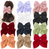 10 Pcs Bow Hair Clips for Women Girls 55 Inch Big Hair Bows 10 Solid Colors Handmade Soft Fabric Bowknot French Barrette