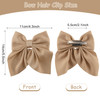 10 Pcs Bow Hair Clips for Women Girls 55 Inch Big Hair Bows 10 Solid Colors Handmade Soft Fabric Bowknot French Barrette