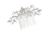 SAMKY Bridal Bridesmaid Flower Girl Pearl Rhinestones Prom Wedding Tiara Comb T1046