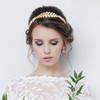 UEETEK Roman Goddess Headband Leaf Bridal Hairband Crown Gold