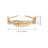 UEETEK Roman Goddess Headband Leaf Bridal Hairband Crown Gold