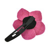 AeraVida Cute and Colorful Fuschia Pink Tropical Flower Leather Hair Clip Flower Hair Clip Hair Clip Accessories Leather