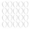 20 Pcs Bulk Plain Craft White Plastic Headbands No Teeth DIY Hair Bands Girls Women Hair Accessories 1