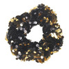 DINPREY 12 Colors Girls Mermaid Sparkly Sequins Scrunchies for Hair Eleastic Bands Hair Scrunchy Hair Ties Ropes Ponytai