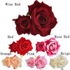 Ladies Handmade Flannel Elegant Pink Red Rose Hairpin Hair Clips Bridesmaid Head Piece Bridal Flower Hiar Clip Valentine