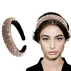 milylove Rhinestone Crystal Diamond Headbands for Women Fashionable Handmade Wide Hair Hoops Beaded Bling HairBand Hair