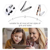 Beaupretty 24pcs Snap Hair Clips Leopard Animal Print No Slip Metal Geometric Snap Barrettes BB Hairpins Side Clip Hair