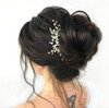 JAKAWIN Crystal Bride Wedding Hair Comb Silver Bridal Headpiece Rhinestone Hair Piece Accessories for Women HC113 Silver