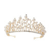 JORCEDI Pearl Rhinestone Tiaras and Crowns Headband Princess Queen Headdress For Headband Girls Crown Rhinestone Wedding