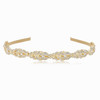 Cezesuja Rhinestone Headband Flower Design Crystal Wedding Bridal Bridesmaids Hairband Headpieces Simple Design Daily ha