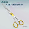 Nixcer Hair Cutting Scissors Sharp Convex Edge Blade Hair Shears Series 65 With Fine Adjustment Stainless Steel Hair Sci