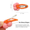 Bow Hair Clips for Girls 8 Pack Green Cute Toddler Hair Clips Barrettes Bows Alligator Lined Snap Clips Baby Girls Hair