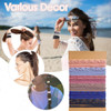 Boho Hair Ties Bracelets 24 Pieces 4 Style Elastic Hair Ties for Women Soft Hair Ties for Thick and Thin Hair No Damage