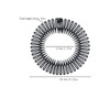 Fodattm 6PCS Women Lady Stretch Flexible Plastic Full Circle Hair Comb Headband Hair Hoop Hair Clip Spring Head Band wit