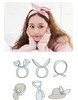 AUEAR 9 Pack Solid Color Twist Bow Headband Wired Hair Tie Wire Headbands Rabbit Ear Head Wraps for Women Girls Accessor