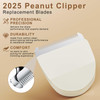 Professional Peanut Replacement BladePrecisionGround for Smooth Cutting SnapOn Compatible with Wahl Peanut Clippers Trim