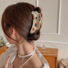 ZHOUMEIWENSP Cute Spotted Rhinestones Dog Claw Clips Large Hair Claw Clips for Thick Hair Acrylic Celluloid French Butte