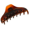 Parcelona French Skinny Boss Medium 3 12 Tortoise Shell Celluloid Acetate Claw with Tight Spring Jaw Hair Claw Clips for